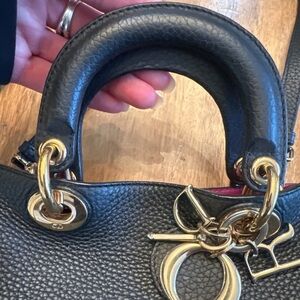 Dior Black Satchel with Gold Hardware